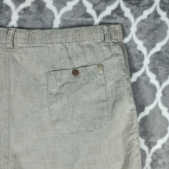 Tommy Bahama Linen Pants Men Size Large Brown Beige Drawstring Relaxed Fit - Picture 10 of 12